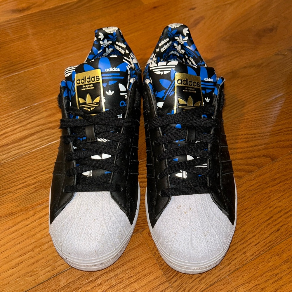 Adidas Superstar Black Gold Metalic